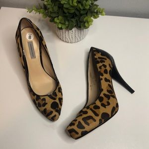 CLASSIQUES ENTIER- Women’s Leopard Fur Sz 8 Pump
